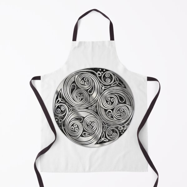 Item preview, Silver triskelle design 2 black fill textured variant designed and sold by Donkjonk.