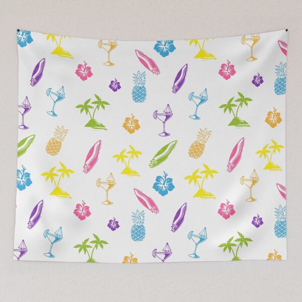 Item preview, Summer Pattern (White) designed and sold by GL Digital Artwork .