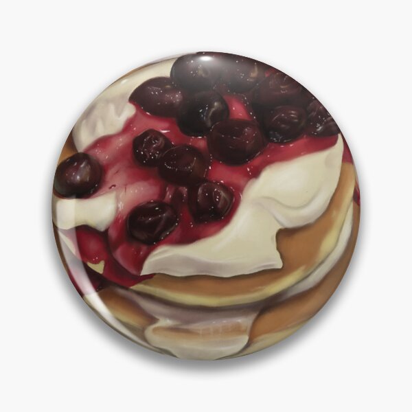 Item preview, Dark Cherry Pancakes with English Cream designed and sold by musicgeekstress.