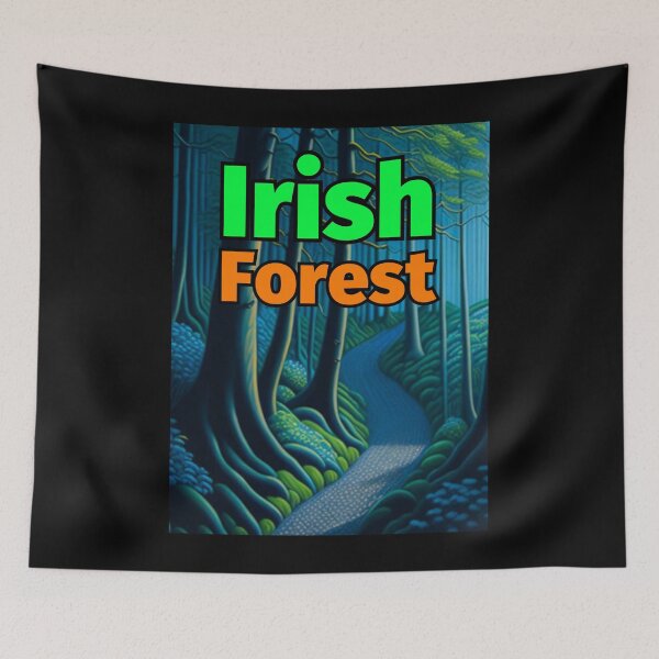 Item preview, Irish Forest Pastel Painting Road Green Trees designed and sold by IrishPOD.
