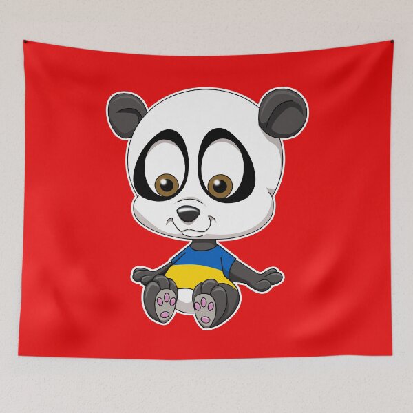 Item preview, Panda with Ukrainian T-Shirt designed and sold by wickedcartoons.
