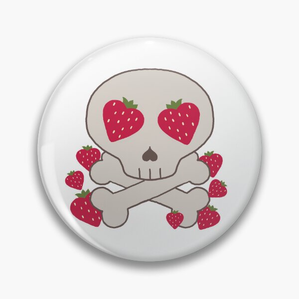 Item preview,  strawberry skull  designed and sold by frog-liege.