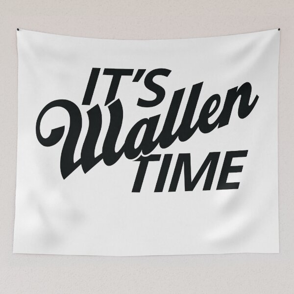 Item preview, It's Wallen Time - Country Beer Sign Parody Logo designed and sold by MarkFiveDesign.