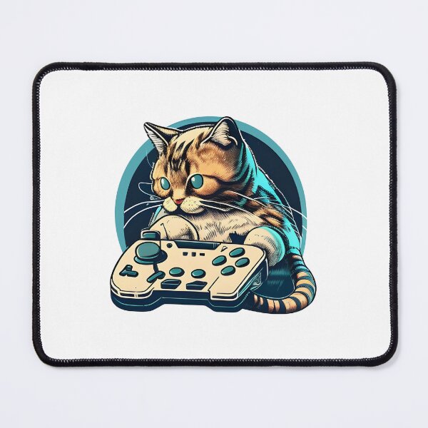 Item preview, Cute Cat Playing Video Games designed and sold by BobilandStore.