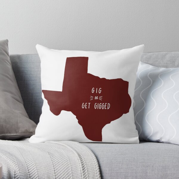 gig em aggies Throw Pillow for Sale by Hannah Erwin