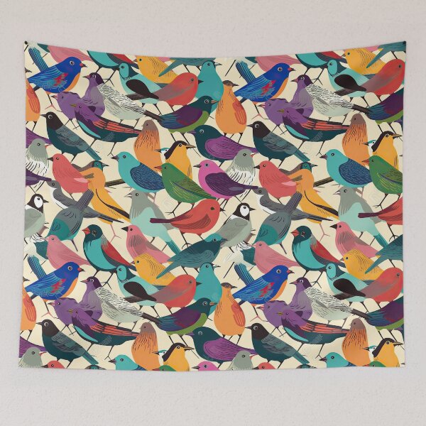 Item preview, A flock of colours designed and sold by Andy G Williams.