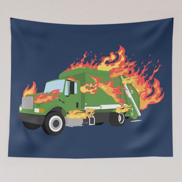 Item preview, The World is a Flaming Garbage Truck designed and sold by doctorheadly.