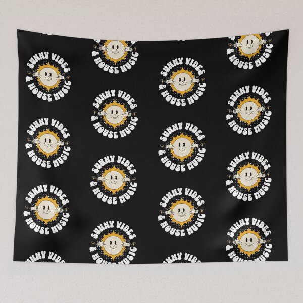 Item preview, HOUSE MUSIC  - Sunny Vibes (white) designed and sold by Discothreadz.