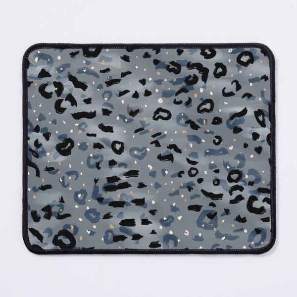 Item preview, Abstract Leopard Gecko Seamless Pattern - Silver Gray, Navy, & Gold designed and sold by EcoElsa.