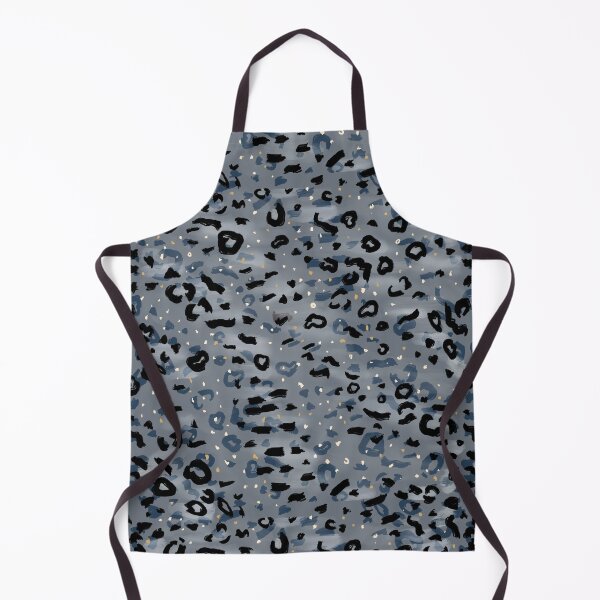 Item preview, Abstract Leopard Gecko Seamless Pattern - Silver Gray, Navy, & Gold designed and sold by EcoElsa.