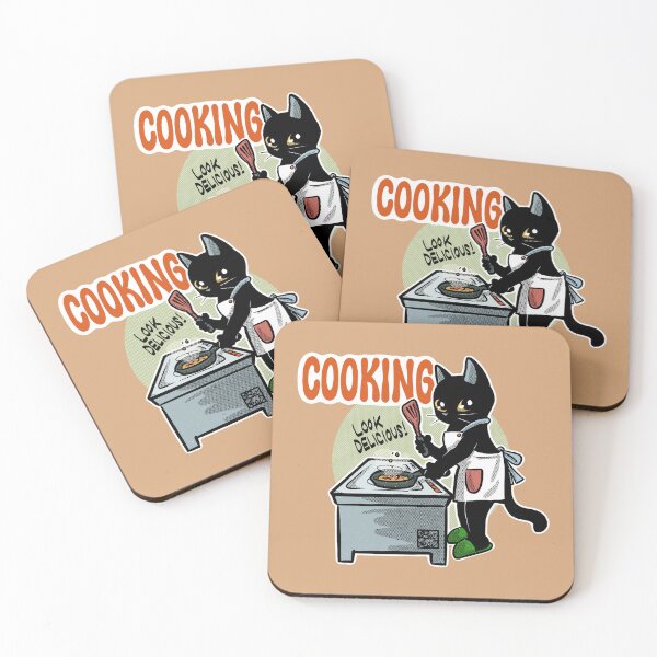 Item preview, Cooking Kitty designed and sold by BATKEI ART.