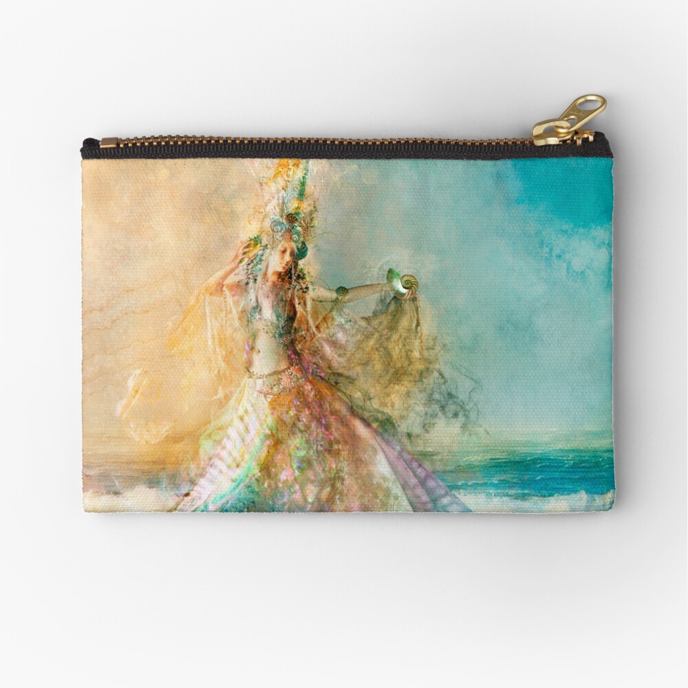 The Shell Maiden Zipper Pouch