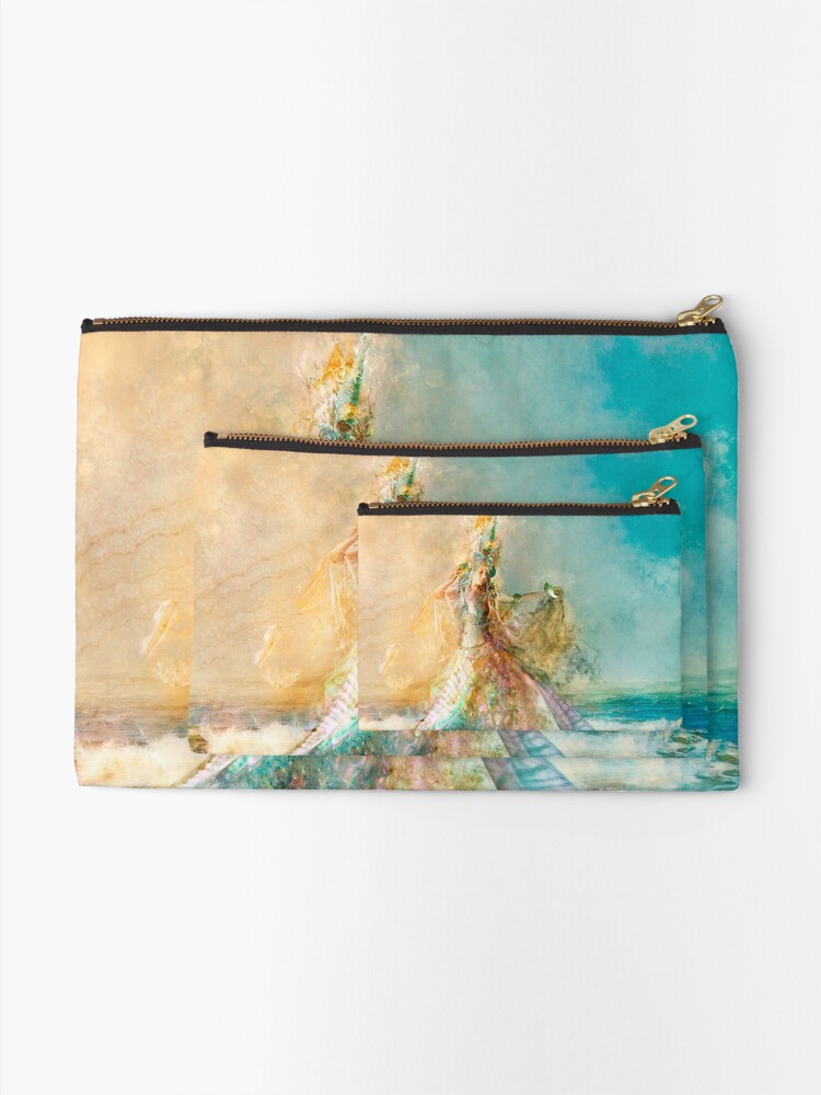 Alternate view of The Shell Maiden Zipper Pouch