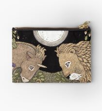 The Lion and the Unicorn Zipper Pouch