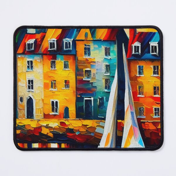 Artikelvorschau, St Ives Landscape Travel Art | Palette Knife Oil Digital Painting entworfen und verkauft von VividViews.
