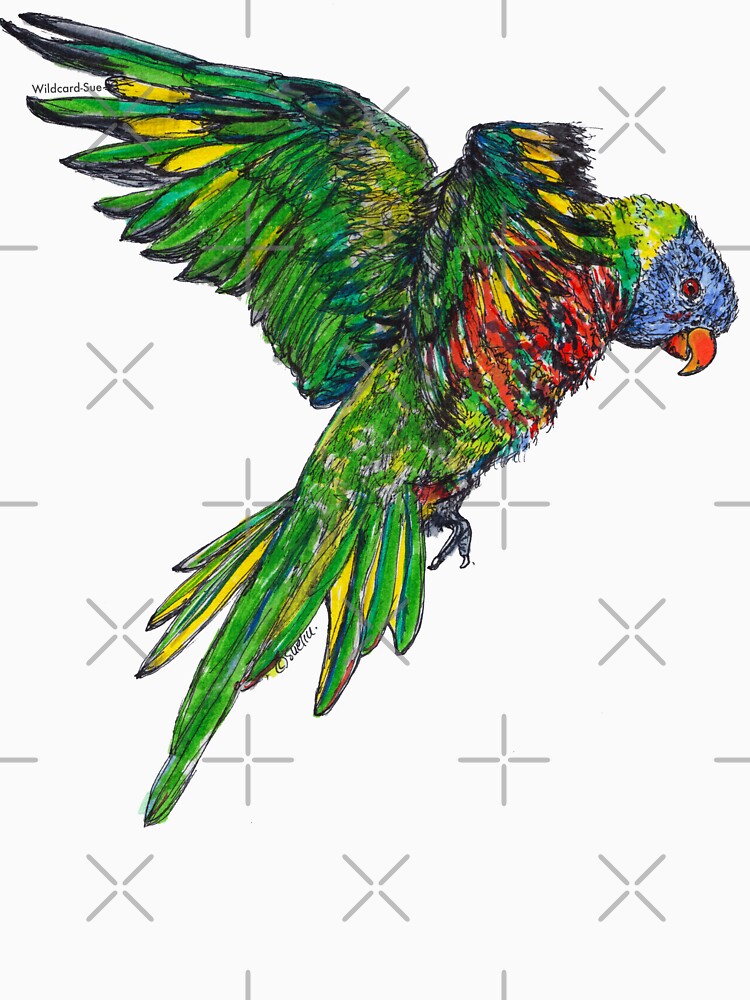 Alina the Rainbow Lorikeet by Wildcard-Sue