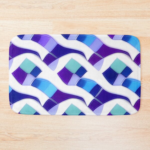 Item preview, Abstract Purple Blue and White Pattern designed and sold by calibrit.