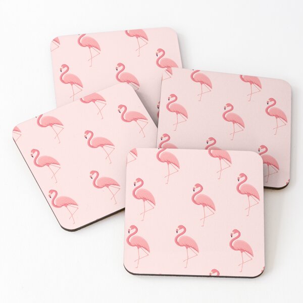 Item preview, Double pink - flamingos pattern on a pink background designed and sold by Corinne Alexa Jackson.