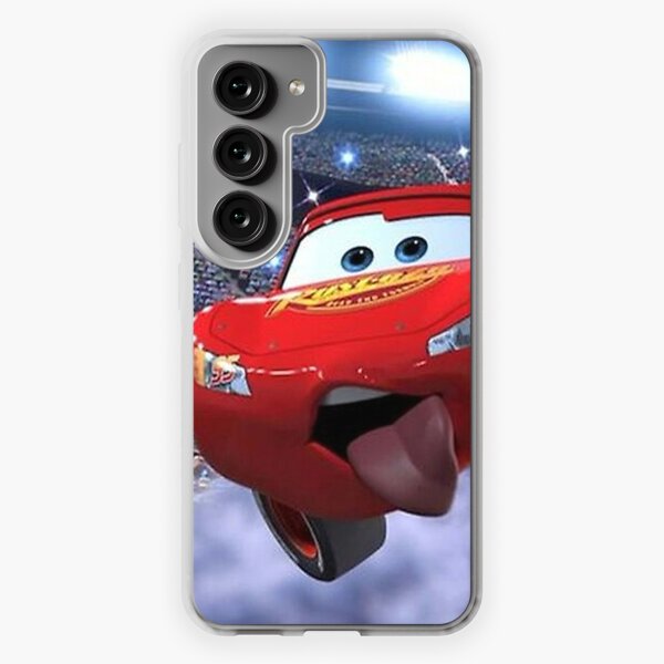 Slim Case extra dünn kompatibel mit Samsung Galaxy S21 5G Silikon  Handyhülle transparent Hülle Cars Disney Pixar Lightning McQueen 95
