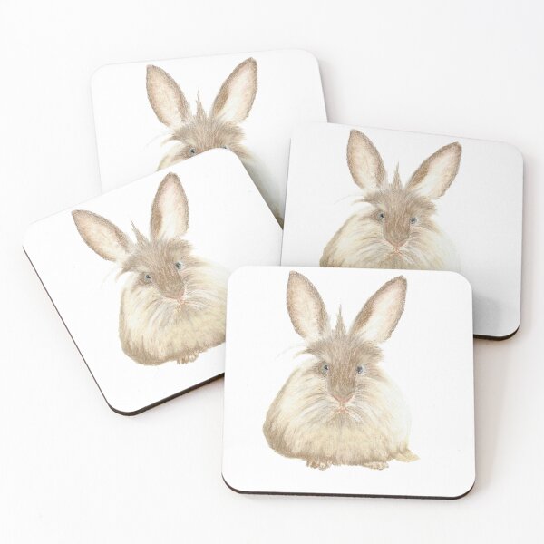 Item preview, Animals, rabbits, Bunintheoven, longhaired, brown, beige, drawing, pastel, BebiCervin designed and sold by BebiCervin.