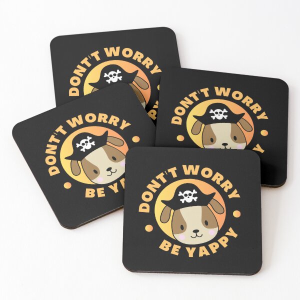 Item preview, Don't Worry Be Yappy Pirate Dog Humor designed and sold by ModkMerch.