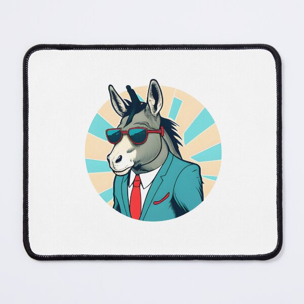 Item preview, Donkey In Suit Wearing Sunglasses designed and sold by BobilandStore.