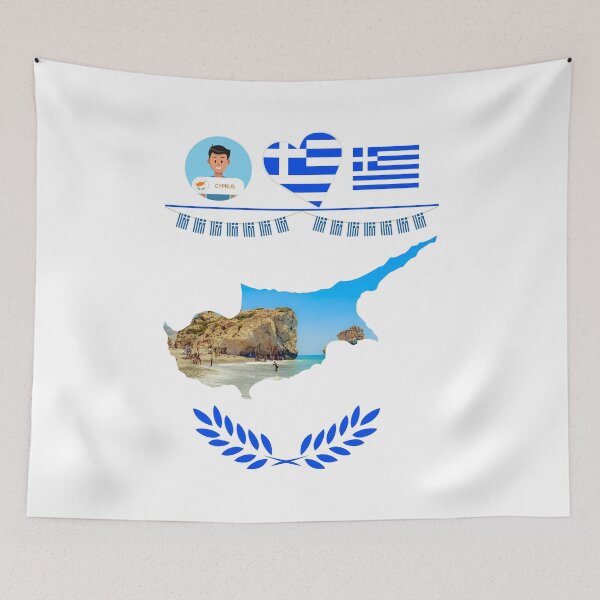 Item preview, Paphos, Cyprus Flag - Petra Tou Romiou Attraction designed and sold by lsepolis123.