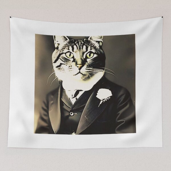 Item preview, Dapper Cat in a Suit designed and sold by BobbysByBobby.