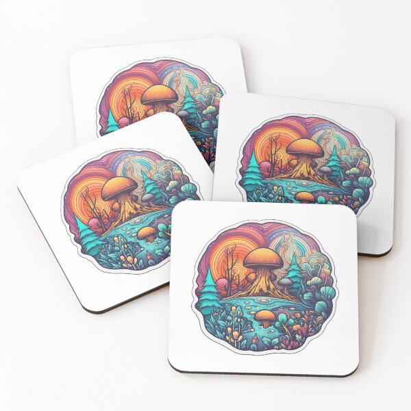 Item preview,  Tattoo Style trippy mushroom designed and sold by Sticker Nation.