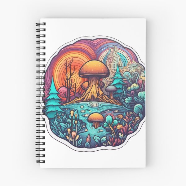 Item preview,  Tattoo Style trippy mushroom designed and sold by Sticker Nation.