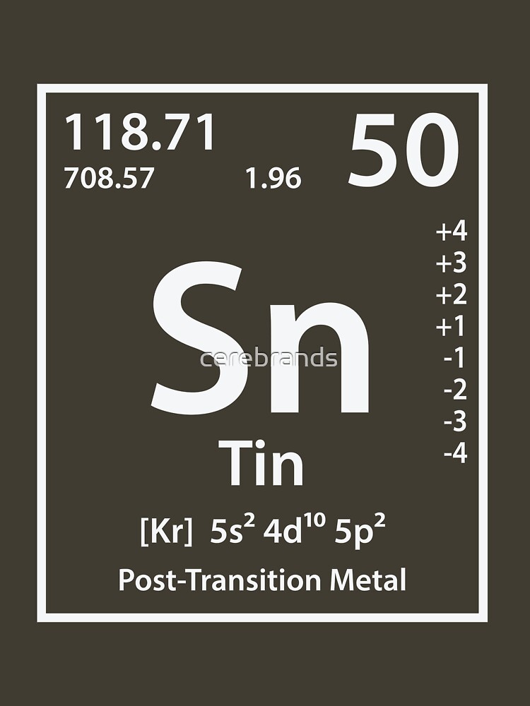 "Tin Element" Tshirt for Sale by cerebrands Redbubble tin tshirts