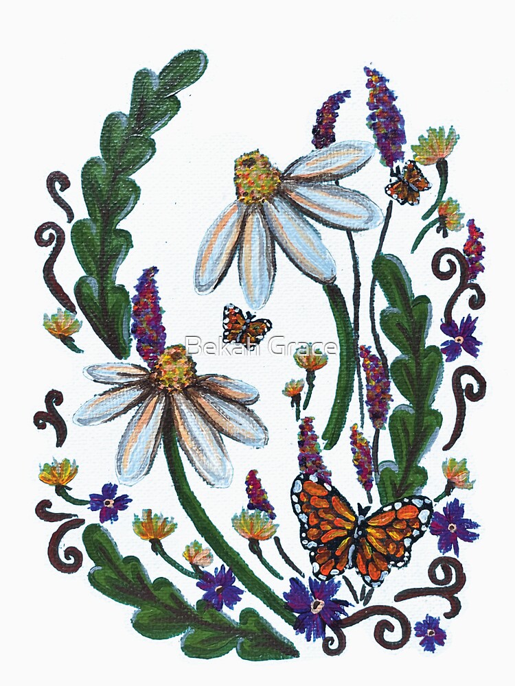 Thumbnail 7 of 7, Classic T-Shirt, Summer Daisies designed and sold by Bekah-Grace.