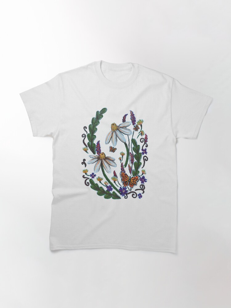 Thumbnail 3 of 7, Classic T-Shirt, Summer Daisies designed and sold by Bekah-Grace.