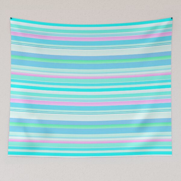 Artikelvorschau, Aquamarinrosa Farbpalette | Aquamarinfarbene horizontale Linien entworfen und verkauft von lausn.