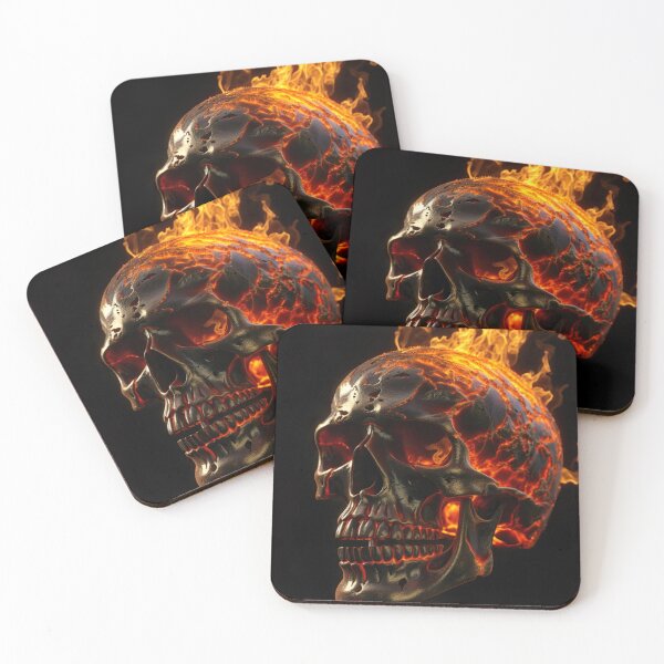Item preview, Fire skull I  designed and sold by AtrapineArt.