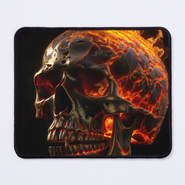 Item preview, Fire skull I designed and sold by AtrapineArt.