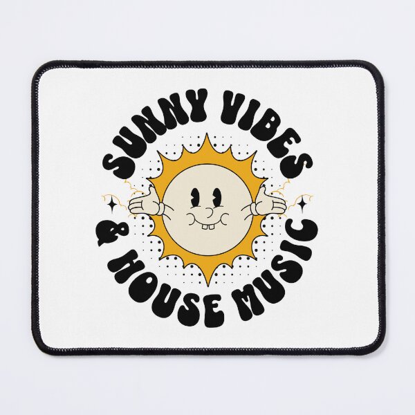 Item preview, HOUSE MUSIC  - Sunny Vibes (black) designed and sold by Discothreadz.