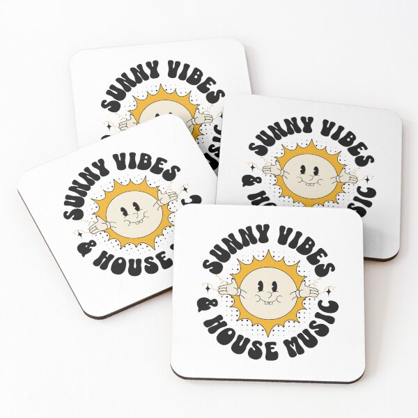 Item preview, HOUSE MUSIC  - Sunny Vibes (black) designed and sold by Discothreadz.