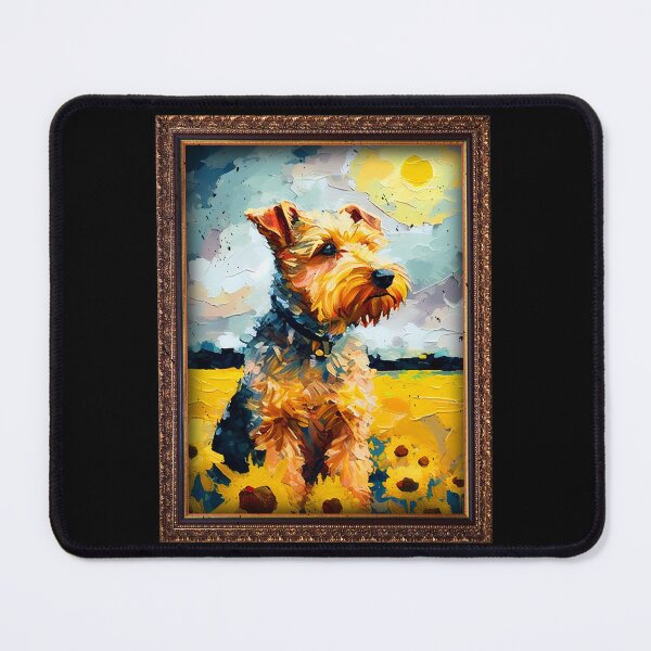 Item preview, Lakeland Terrier Sunflower Painting Adorable Dog designed and sold by rafaeltto.