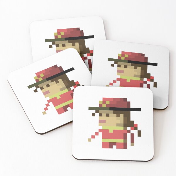 Item preview, Pixel Art Firelady Print | Female Firefighter Art designed and sold by anycolorart.