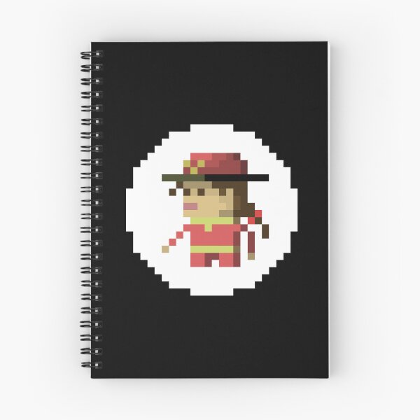 Item preview, Female Firefighter Pixel Art Print | Firelady Gift designed and sold by anycolorart.