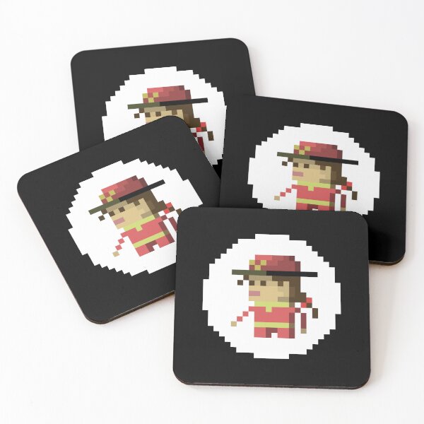 Item preview, Female Firefighter Pixel Art Print | Firelady Gift designed and sold by anycolorart.