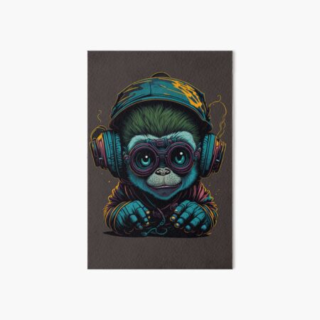 monkey music Art Board Print for Sale by UAarts