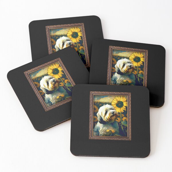Item preview, Lhaso Apso Sunflower Painting Adorable Dog designed and sold by rafaeltto.