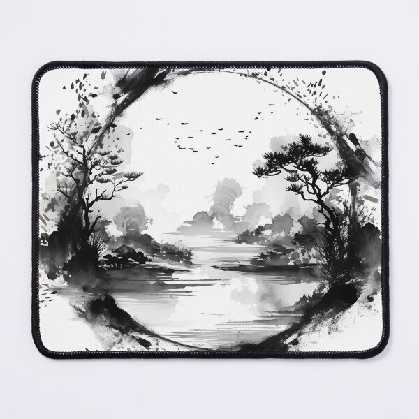 Item preview, Oriental Zen Style landscape designed and sold by alphadaze.