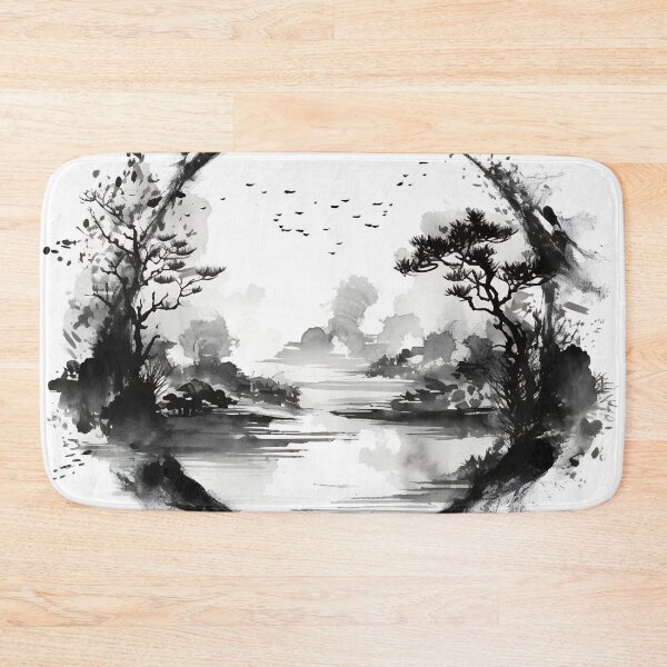 Item preview, Oriental Zen Style landscape designed and sold by alphadaze.