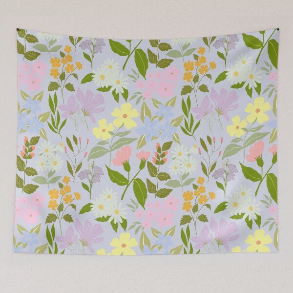Item preview, Copy of Florals - soft blue designed and sold by PrettywithColor.