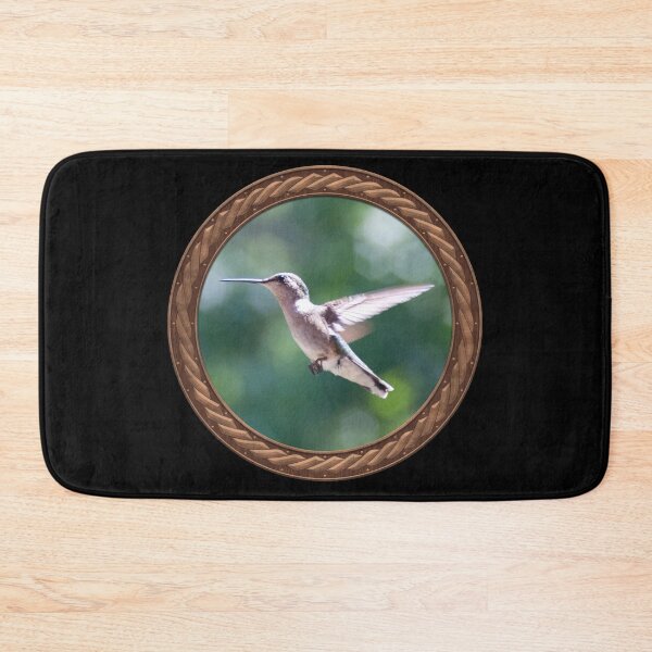 Item preview, Ruby-Throated Hummingbird Photography in Celtic Circle Frame designed and sold by Swabcraft.