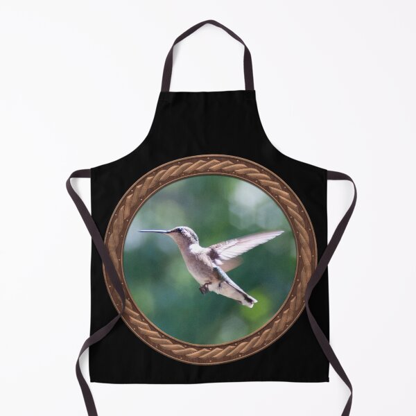 Item preview, Ruby-Throated Hummingbird Photography in Celtic Circle Frame designed and sold by Swabcraft.