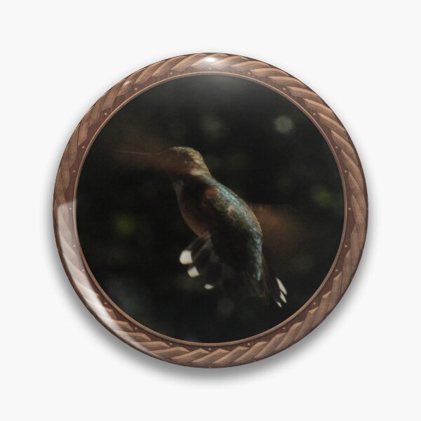 Item preview, Ruby-Throated Hummingbird Photography in Celtic Circle Frame 2 designed and sold by Swabcraft.